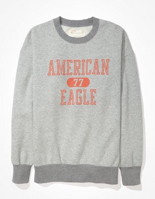 AE Super Soft Sweatshirt vintage extragrande de fleece con cuello redondo