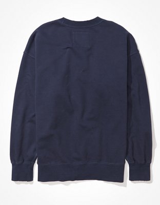 AE Super Soft Sweatshirt vintage extragrande de fleece con cuello redondo