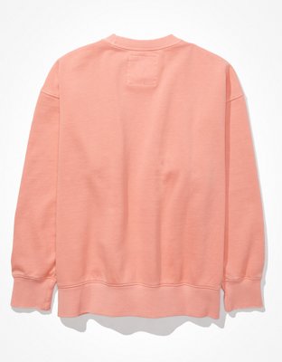 AE Super Soft Sweatshirt vintage extragrande de fleece con cuello redondo