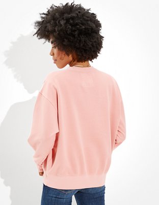 AE Super Soft Sweatshirt vintage extragrande de fleece con cuello redondo