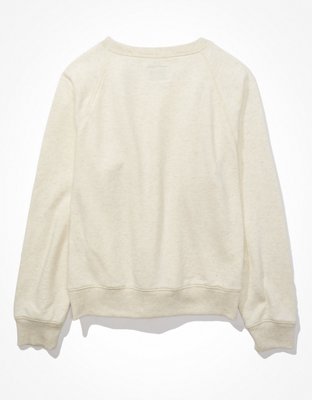 Женские худи American Eagle AE Fleece Raglan Crew Neck Sweatshirt — фото 4
