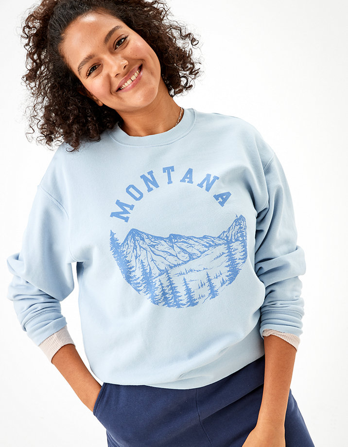 AE Super Soft Montana Graphic Sweatshirt