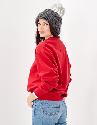 Женские худи American Eagle AE Super Soft Ski Team Graphic Sweatshirt — фото 2