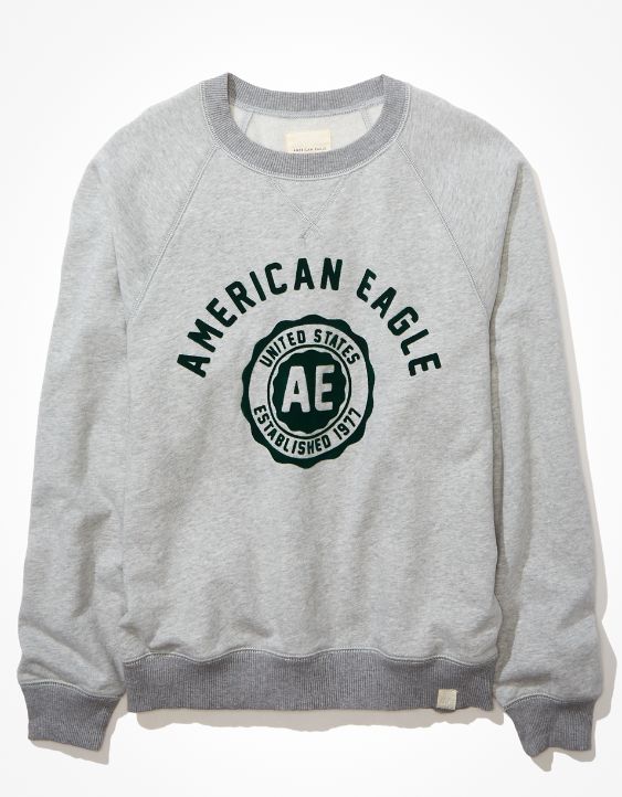 AE Oversized Crew Neck Graphic Sweatshirt