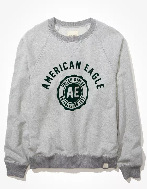 AE Oversized Crew Neck Graphic Sweatshirt