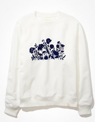 CROP HENLEY SWEATSHIRT / LAVENDER FROST