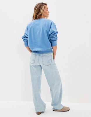 Женские худи American Eagle AE Oversized Crew Neck Graphic Sweatshirt — фото 3