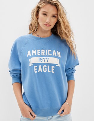 AE Oversized Crew Neck Graphic Sweatshirt