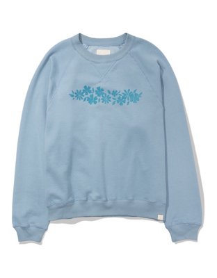 AE Oversized Crew Neck Graphic Sweatshirt
