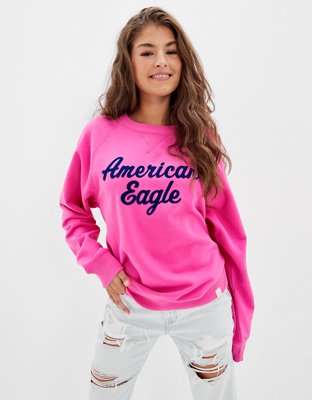 American eagle shop pink sweatshirt