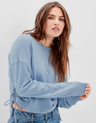 Cinch Waist Sweatshirt