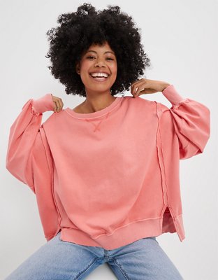 American eagle pink sweatshirt sale