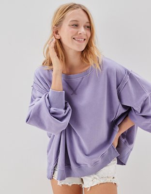 American eagle purple sweatshirt new arrivals