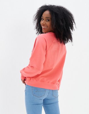 AE Velvet Graphic Crew Neck Sweatshirt