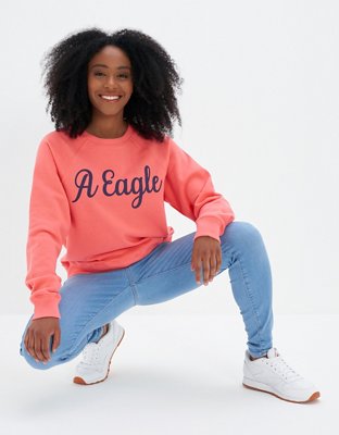 AE Velvet Graphic Crew Neck Sweatshirt