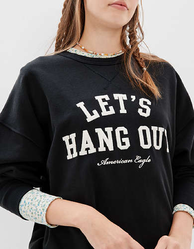 AE Hangout Crew Neck Sweatshirt