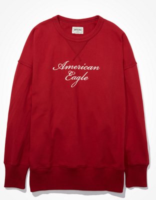 AE Studio Fleece Oversized Crew Neck Sweatshirt