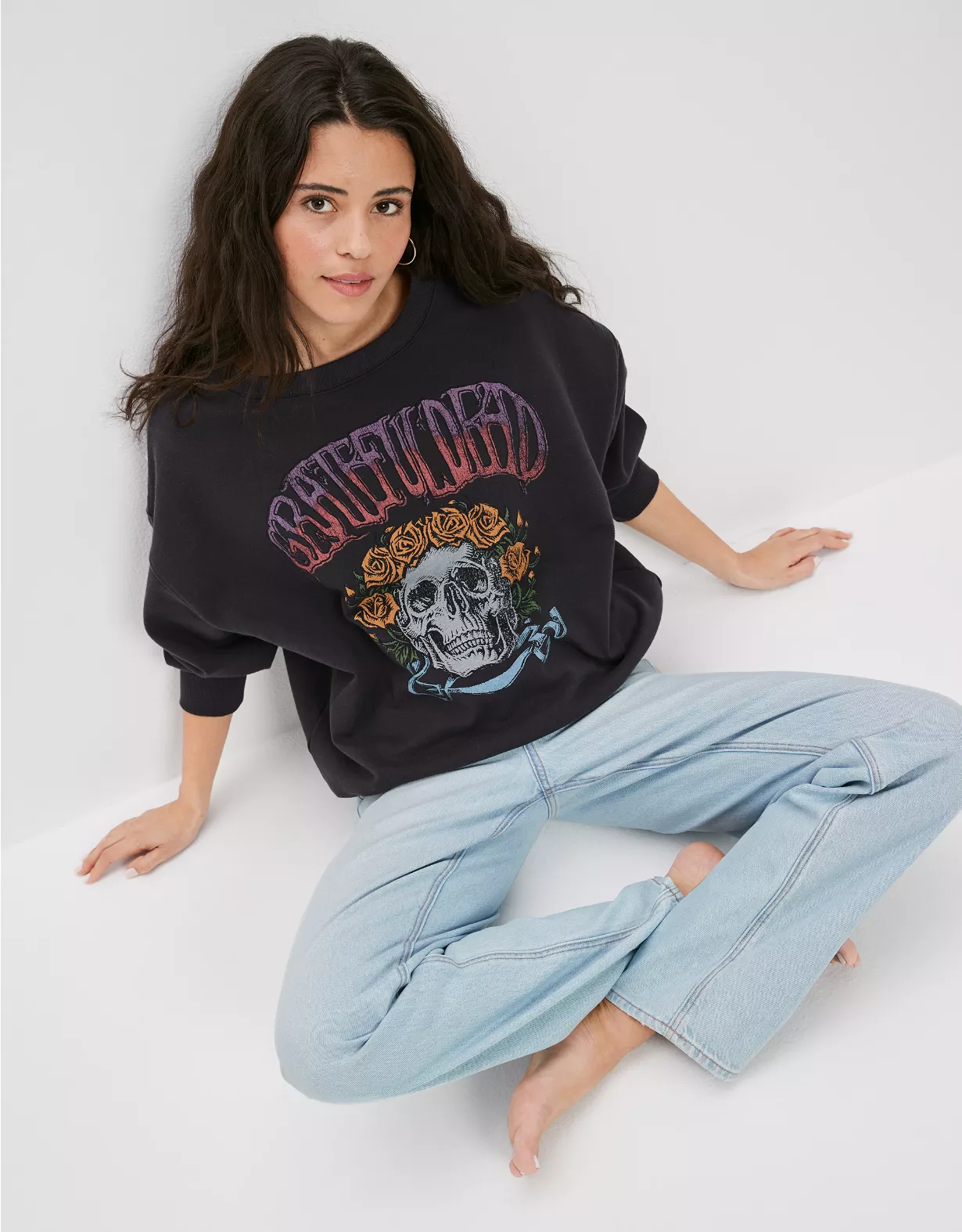 AE Oversized Grateful Dead Graphic Sweatshirt