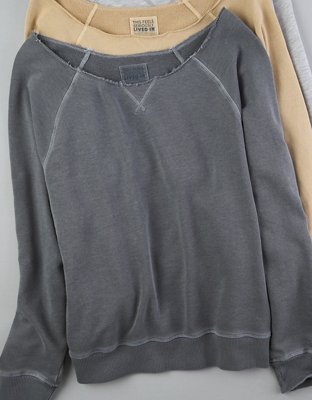 Aerie off the store shoulder sweatshirt