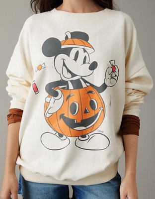 AE Sweatshirt Extragrande con Gráfico de Halloween de Mickey