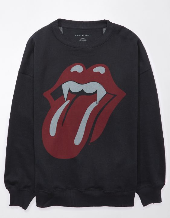 AE Sweatshirt Extragrande con Gráfico de Rolling Stones Inspirado en Halloween