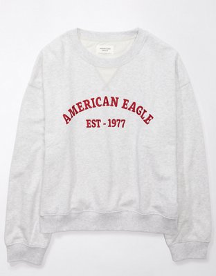 Ae fleece best sale polo sweatshirt