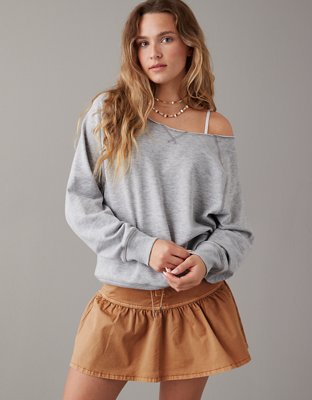 Women's off the shoulder on sale sweatshirts