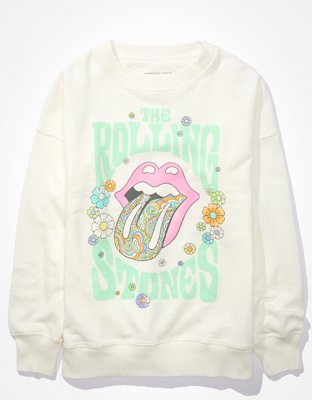 AE Oversized Rolling Stones Hackney Diamonds Graphic Sweatshirt