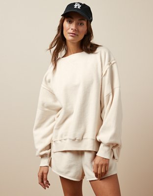 Ae fleece oversized sweatshirt new arrivals