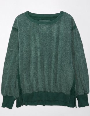 Ae oversized discount crew neck sweater