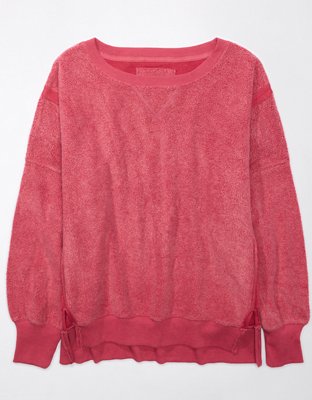 Ae oversized fleece crew neck 2024 sweatshirt