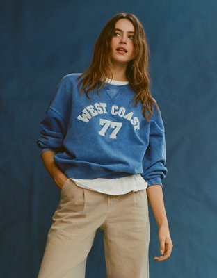 Ae fleece oversized online sweatshirt