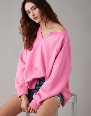 New York Sweatshirt for Women Pullover Sweatshirts Long Sleeve Los Angeles  Graphic Sweater Solid Color Comfort Cute, Pink, Small : :  Clothing, Shoes & Accessories