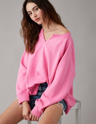 Mrat Womens Sweatshirt Sale Clearance, Oversized Plain Winter