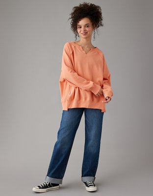 AE Big Hug Oversized Notch Neck Sweatshirt