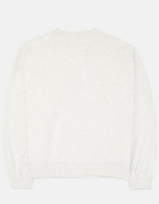 AE Oversized Crew Neck Graphic Fleece Sweatshirt