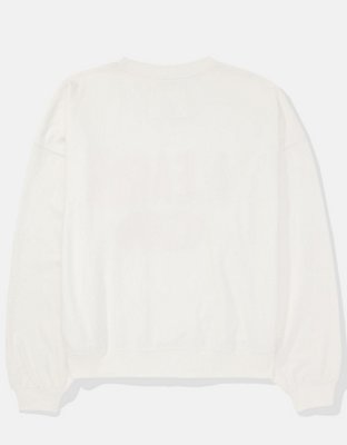 AE Oversized Crew Neck Graphic Fleece Sweatshirt