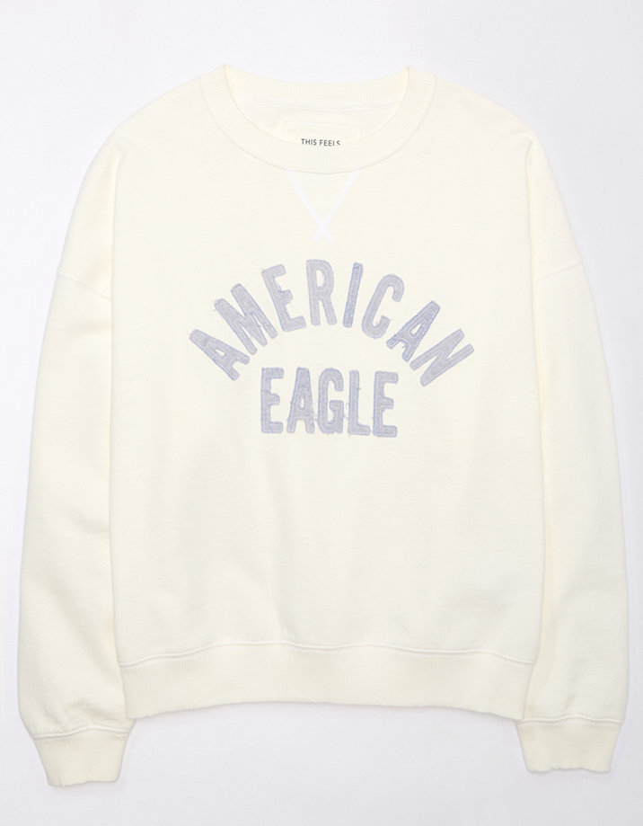 AE Crew Neck Graphic Fleece Sweatshirt