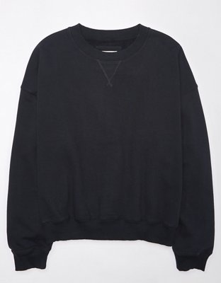 Ae fleece cropped crew best sale neck sweatshirt