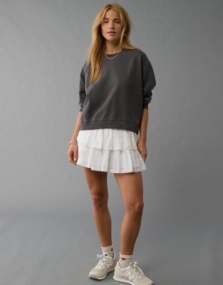 AE Cropped Crew Neck Pullover Sweatshirt