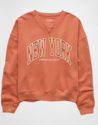 American eagle orange sweater on sale