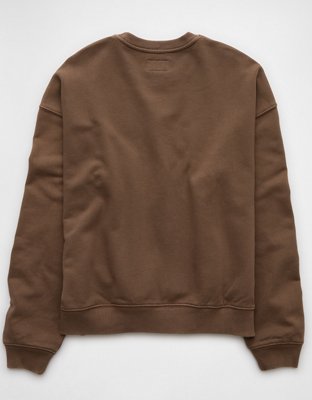 Женские худи American Eagle AE Logo Graphic Relaxed Crew Neck Sweatshirt — фото 3