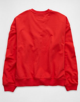 AE Logo Graphic Relaxed Crew Neck Sweatshirt
