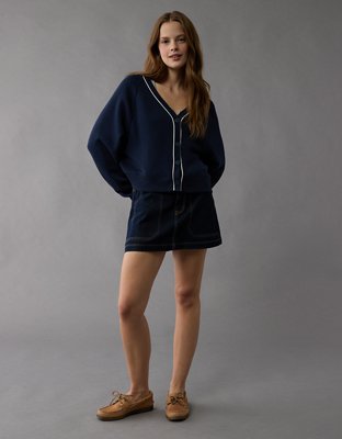 AE Relaxed Fit Fleece Cardigan