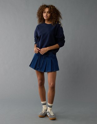 AE Button Shoulder Sweatshirt