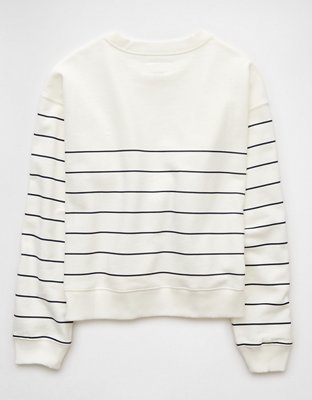 Женские худи American Eagle AE Relaxed Fit Striped Sweatshirt — фото 5
