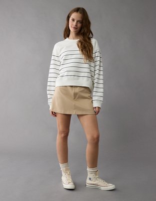 Женские худи American Eagle AE Relaxed Fit Striped Sweatshirt — фото 6