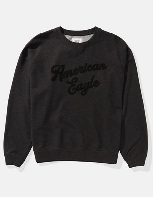 AE Sweatshirt Relajada con Cuello Redondo y Gráfico de Logotipo
