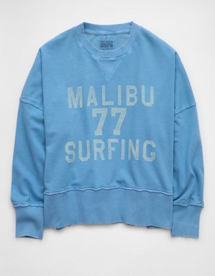 AE Big Hug Destination Graphic Crew Neck Sweatshirt