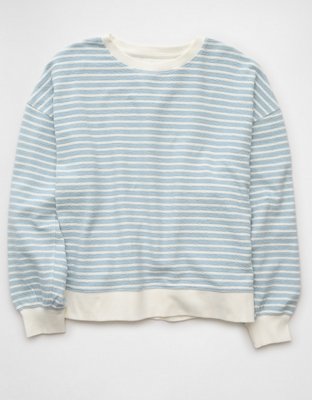 AE Oversized Striped Sweatshirt